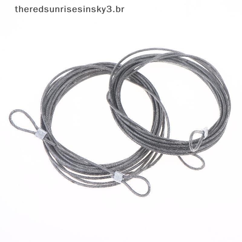 TSBR 4/8 Peças 4M 304 Fio De Aço Inoxidável Dossel Corda Cabo De Elevação De Pesca Varal Diâmetro 2mm Sombra Vela Toldo