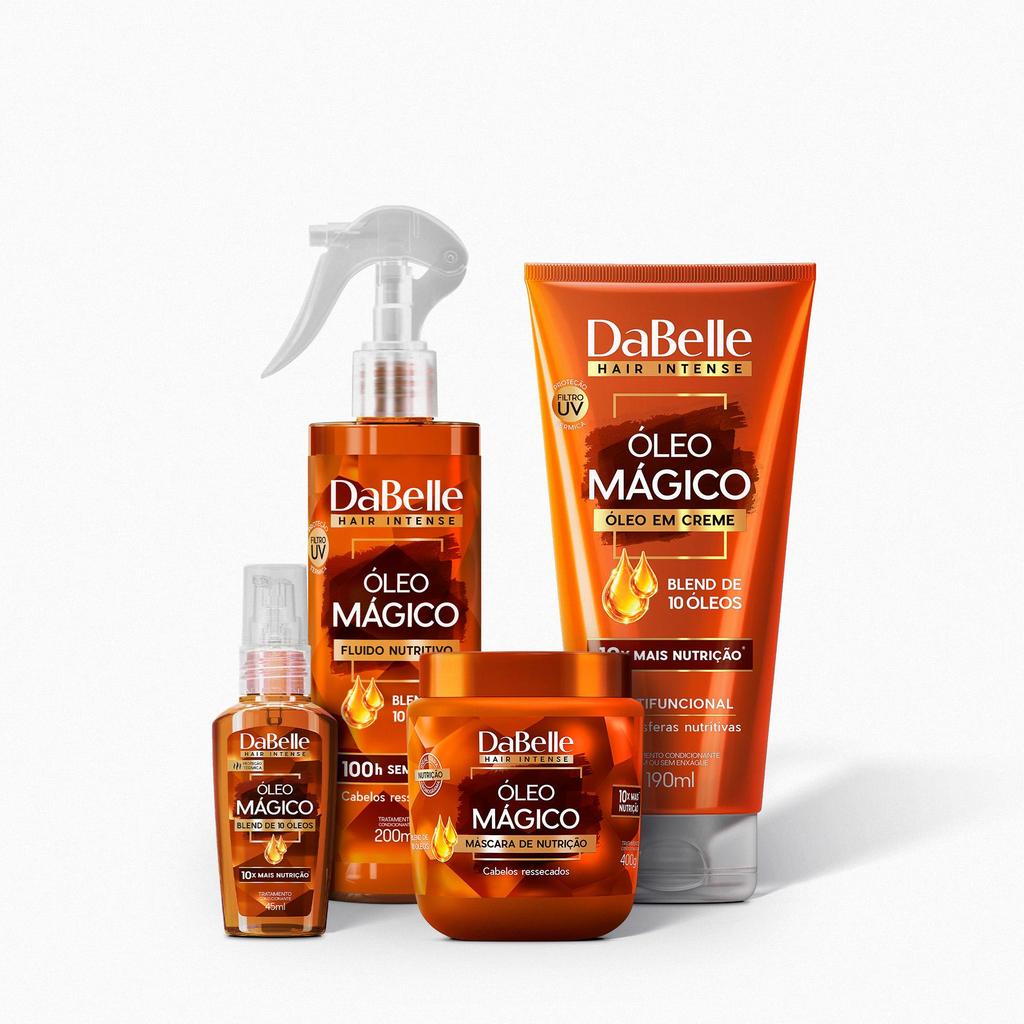 Kit Finalização Óleo Mágico DaBelle Hair - 4 produtos