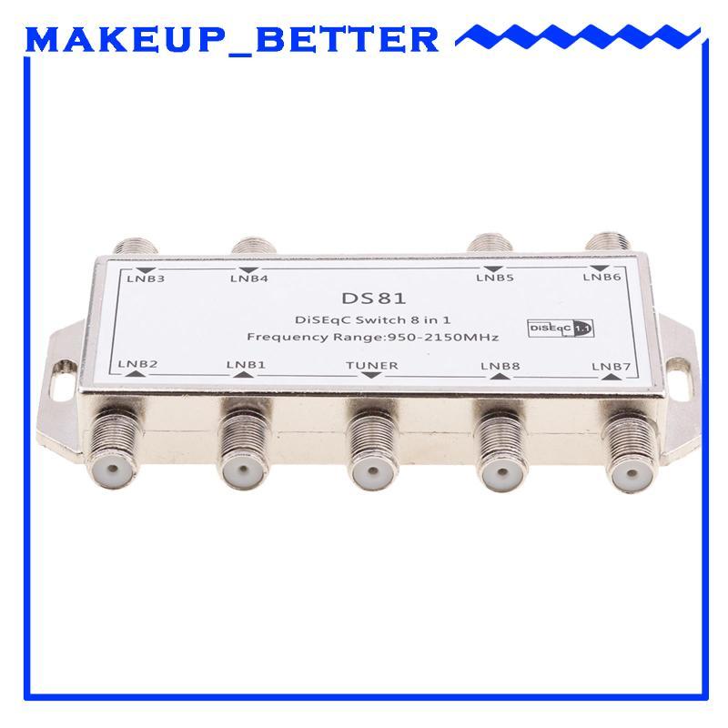 [Makeup_better] Interruptor De Satélite Multi FTA 8x1 Diseqc 0/22khz LNBF Múltiplo