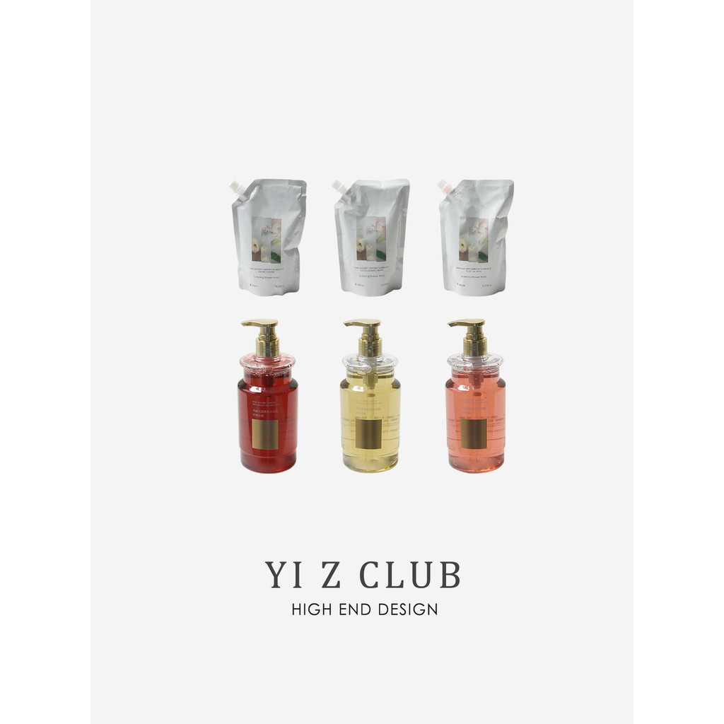 Yi Z CLUB Aliviar a Pele Seca Luz Elegante Fragrância Nutritiva Limpeza Hidratante Gel de Banho para Pele Embalagem Enga