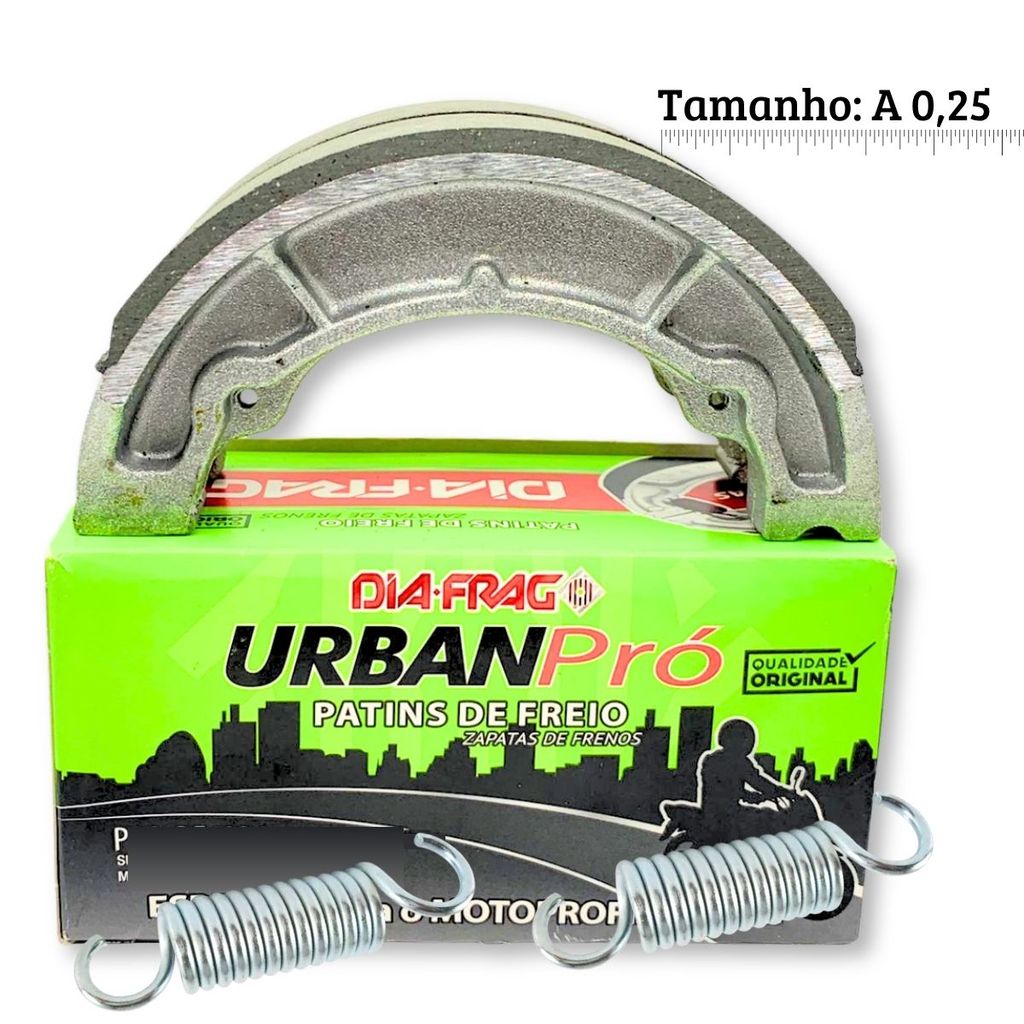 Lonas de Freio Yes 125 / Intruder 125 / Katana 125 Sob Medida 0.25 Diafrag Urban