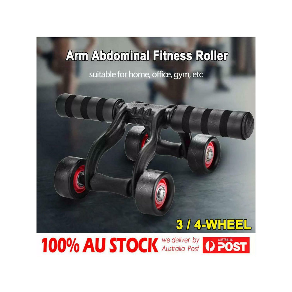 Roda abdominal de quatro rodas com rolamento de roda muscular abdominal roda abdominal silenciosa de comércio exterior