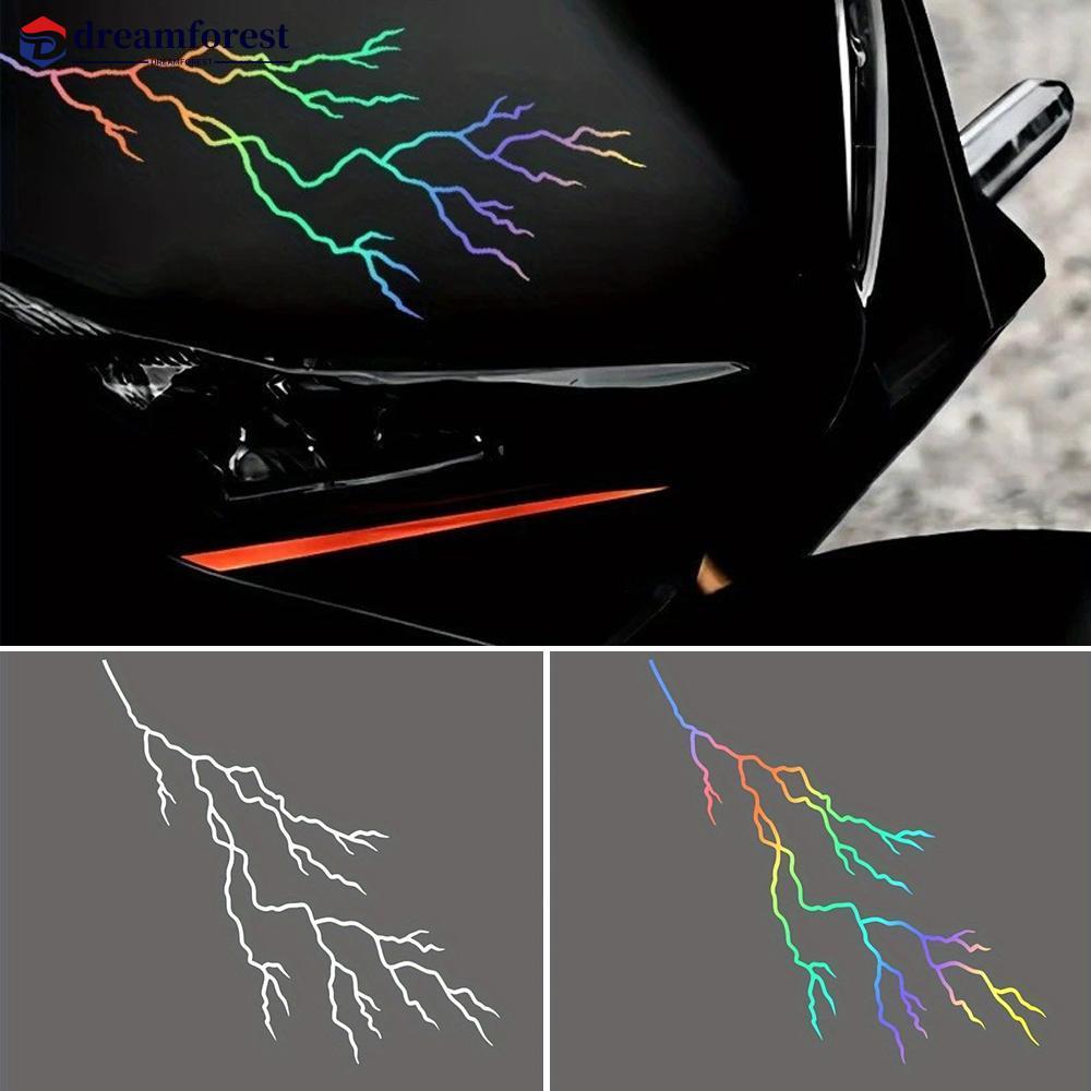 DREAMFOREST Motocicleta Corpo Adesivos Decoração Estilo Crack Puxar Flor À Prova Dwaterproof Água Frente Cabeça Decalque