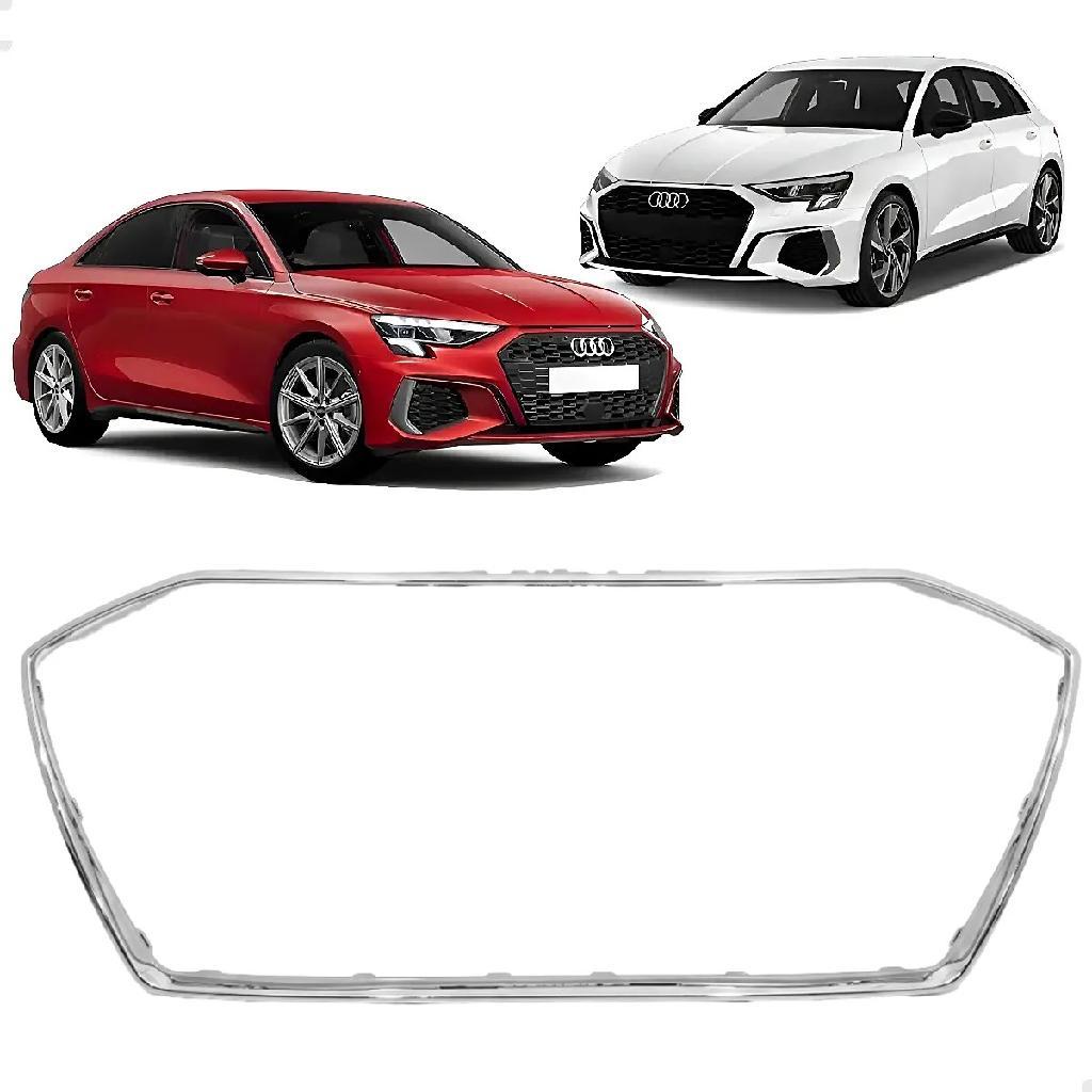 Friso Moldura Grade Superior Dianteira Cromado Audi A3 2021 2022 2023 2024 Novo 8Y0853651B