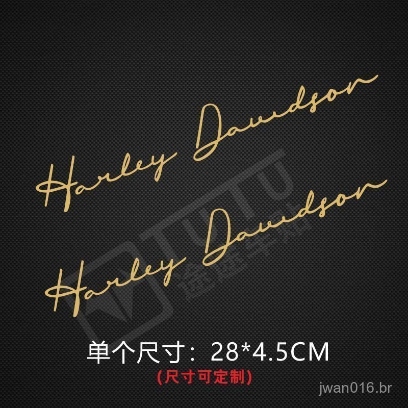 Adequado para adesivos de tanque de combustível de motocicletas vintage, decalques em inglês da Harley, adesivos imperme