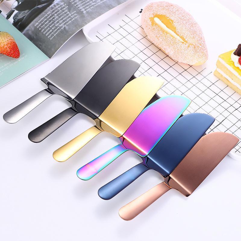 1Pc Novo Aço Inoxidável Bolo Pá Faca Torta Pizza Queijo Servidor Divisor Facas Ferramentas De Cozimento Acessórios Supor