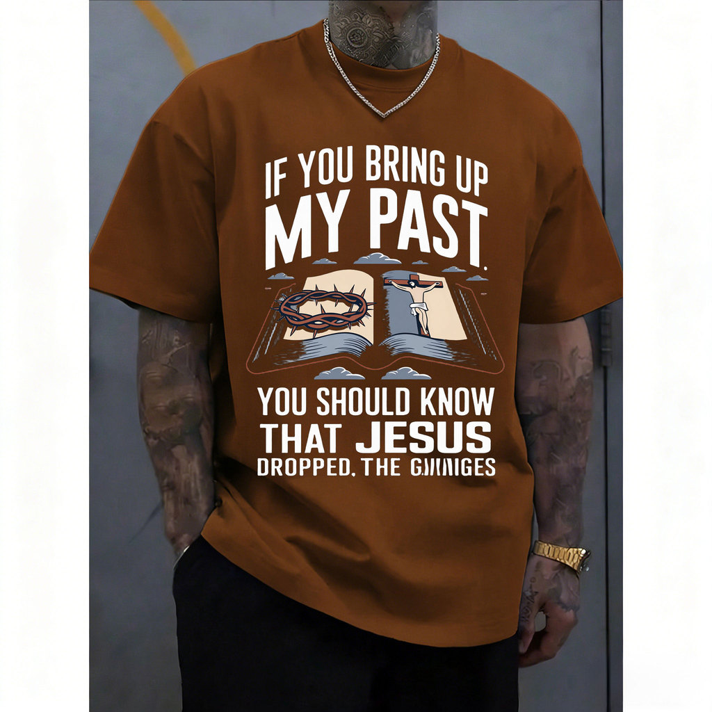 [Camiseta Premium em Algodão Puro]CC Camiseta Oversized Masculina e Feminina Estilo Religioso Streetwear de Algodão 100%