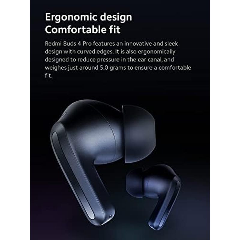 XIAOMI Redmi Buds 4 Pro TWS Fones De Ouvido Sem Fio Fone 5.3 Com Cancelamento De Ruído Ativo De 3 Microfones 36 Horas De