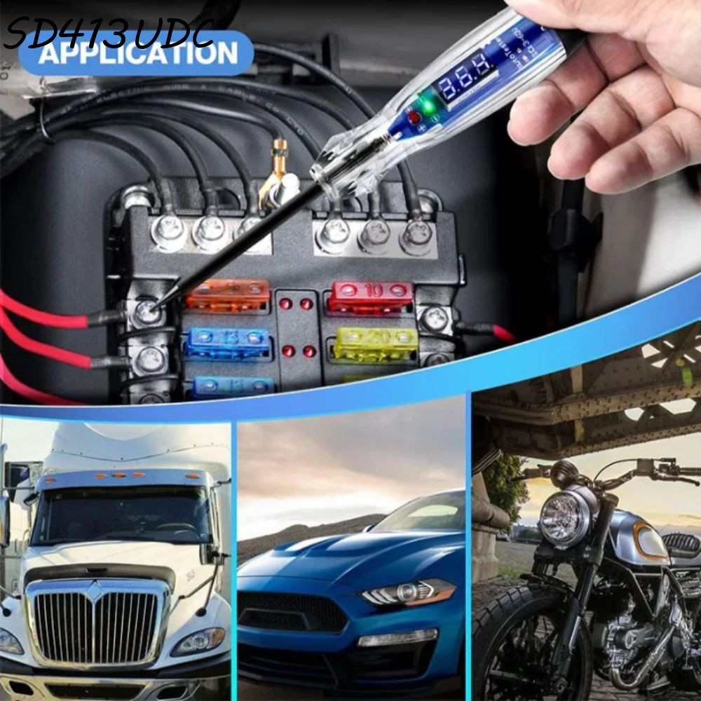 Luz De Teste Automotiva SD413UDC , Testador De Circuito Digital DC Resistente De 3-60V LED