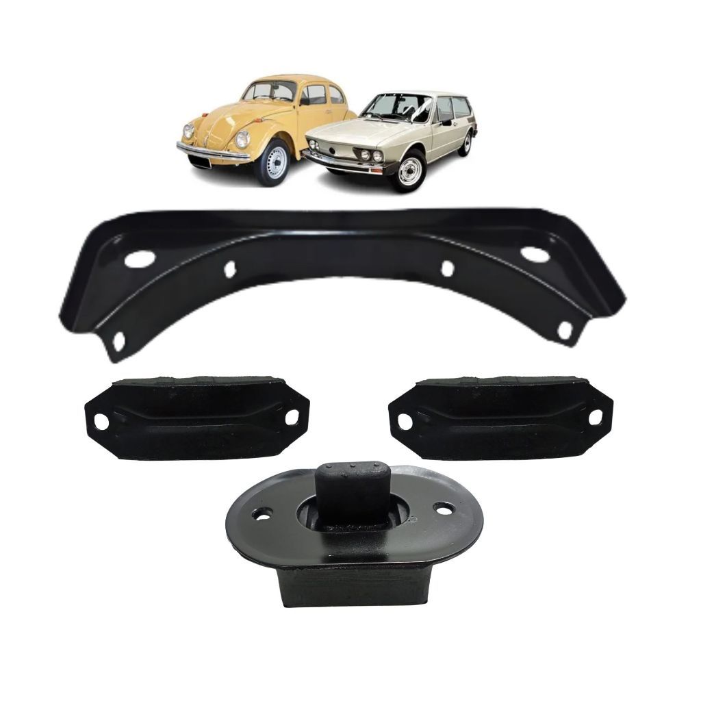 Kit Travessa Coxim Do Motor Fusca Brasilia Variant