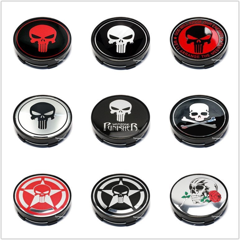 Calota de roda universal modificada de 60mm, calota central com diâmetro interno personalizado, calota prateada de 56mm,