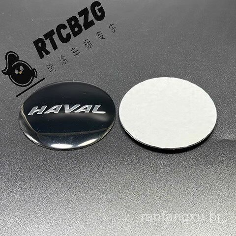 Modificação de emblema metálico para calota de roda 56mm 60mm 65mm, adesivo decorativo central para calota de roda Haval