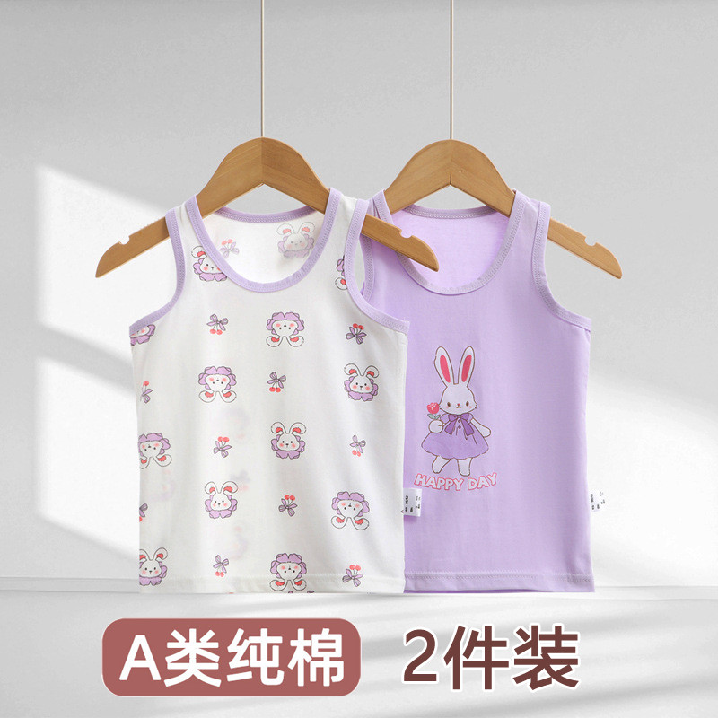 Meninas meninas colete sem mangas Lycra algodão classe A penteado algodão crianças meninas bebê colete camisa de fundo m
