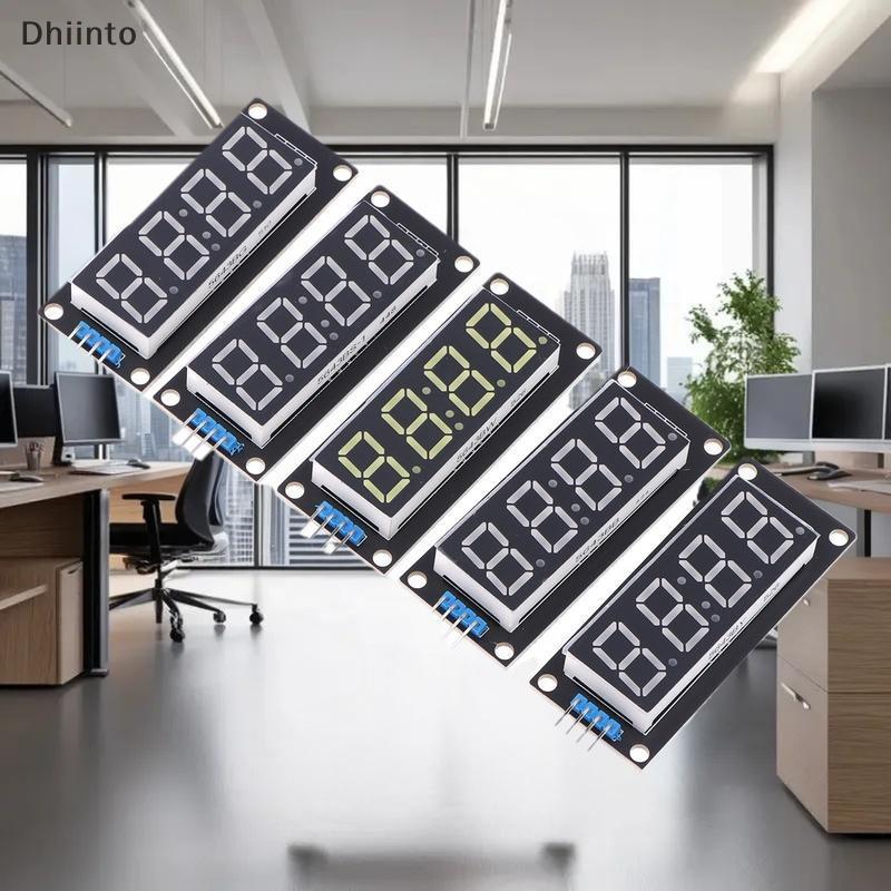 [Dhiint] TM1637 0.56 Polegadas 4 Bits LED Display De Tubo Digital Módulo De Exibição De 7 Segmentos Placa De Clo Eletrôn