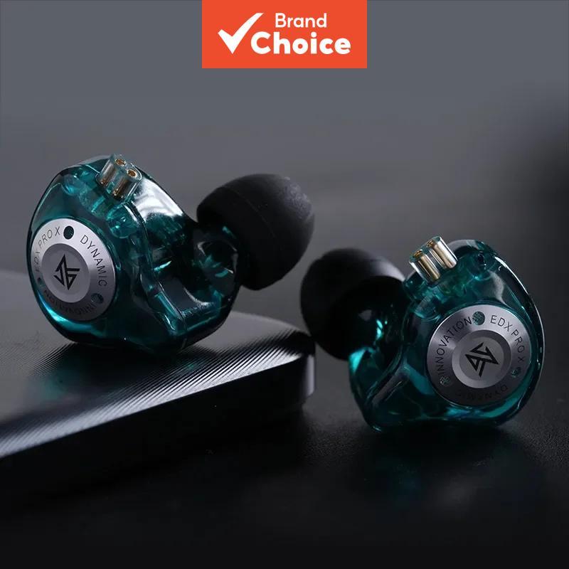 Fones de ouvido KZ EDX Pro X, com fio, graves potentes, som estéreo, palco sonoro vivo, de alta qualidade