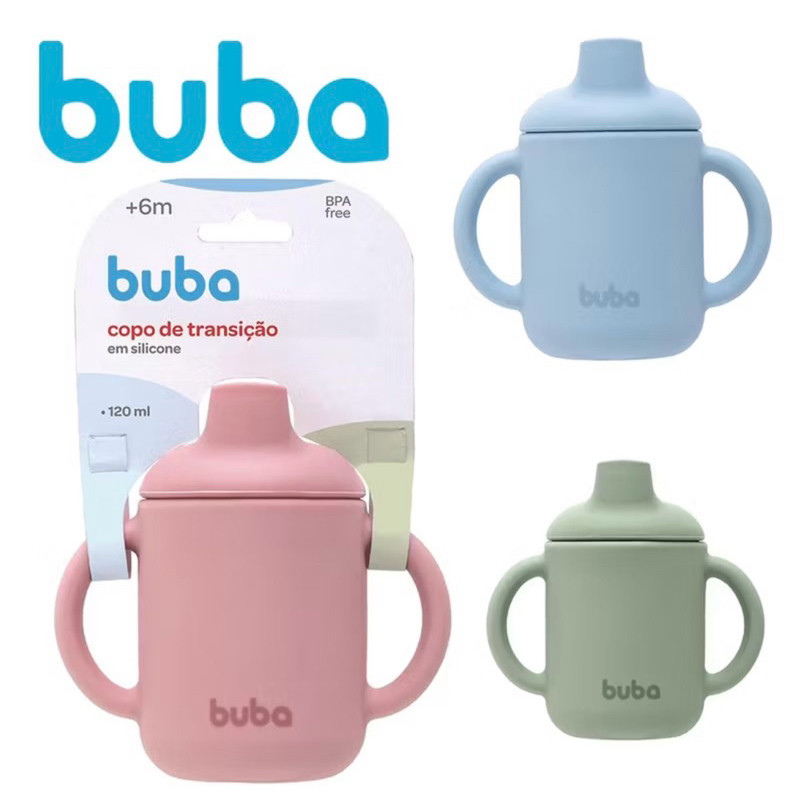 COPO INFANTIL DE TREINAMENTO EM SILICONE BUBA COPINHO DE SILICONE