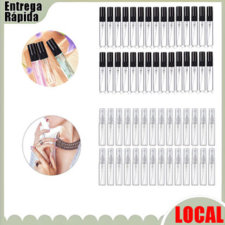 30 Perfume Sub-engarrafamento 5ML preto/transparente cor bico plástico + Material de vidro portátil