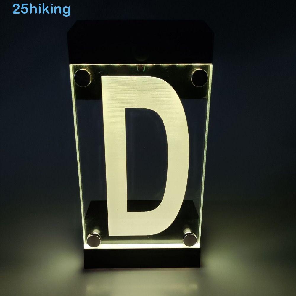 Luz De Endereço Colorida Para Caminhada , Dígito Ou Letras À Prova D'água IP55 Sinal De Número De Casa Movido A Energia
