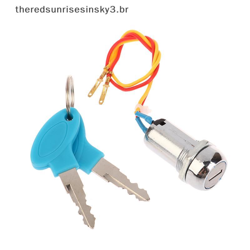 TSBR Nova Chegada 1 Conjunto De Interruptor De Chave De 2 Fios Lo Motocicleta Go Kart Scooter Interruptores De Bicicleta