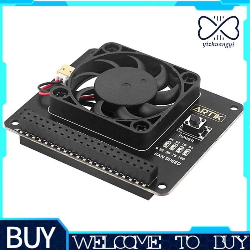 Chapéu De Ventilador De Argônio Para 4B 3B + 3B Controle De Temperatura Com Função Botão Liga/Desliga Suporte NEO Case