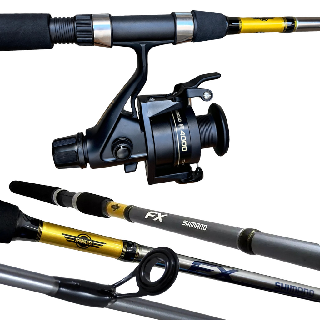 KIT DE PESCA PESCARIA CONJUNTO PROFISSIONAL SHIMANO COMPLETO VARA FX 1.98M 8-17LB E MOLINETE SHIMANO IX 4000R