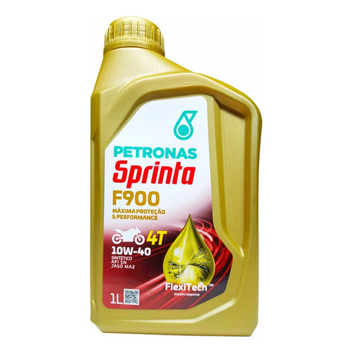 Óleo Petronas Sprinta 10w40 Sl Sintético Moto 4t Jaso Ma2 1l