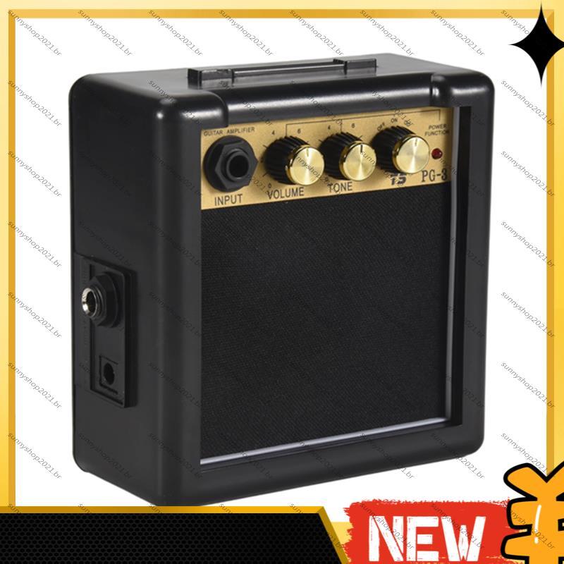 [Best S] Mini Amplificador De Guitarra Portátil AMP 5W Alto-Falante Clip-On Peças Acessórios Para Elétrica Acústica PG-3