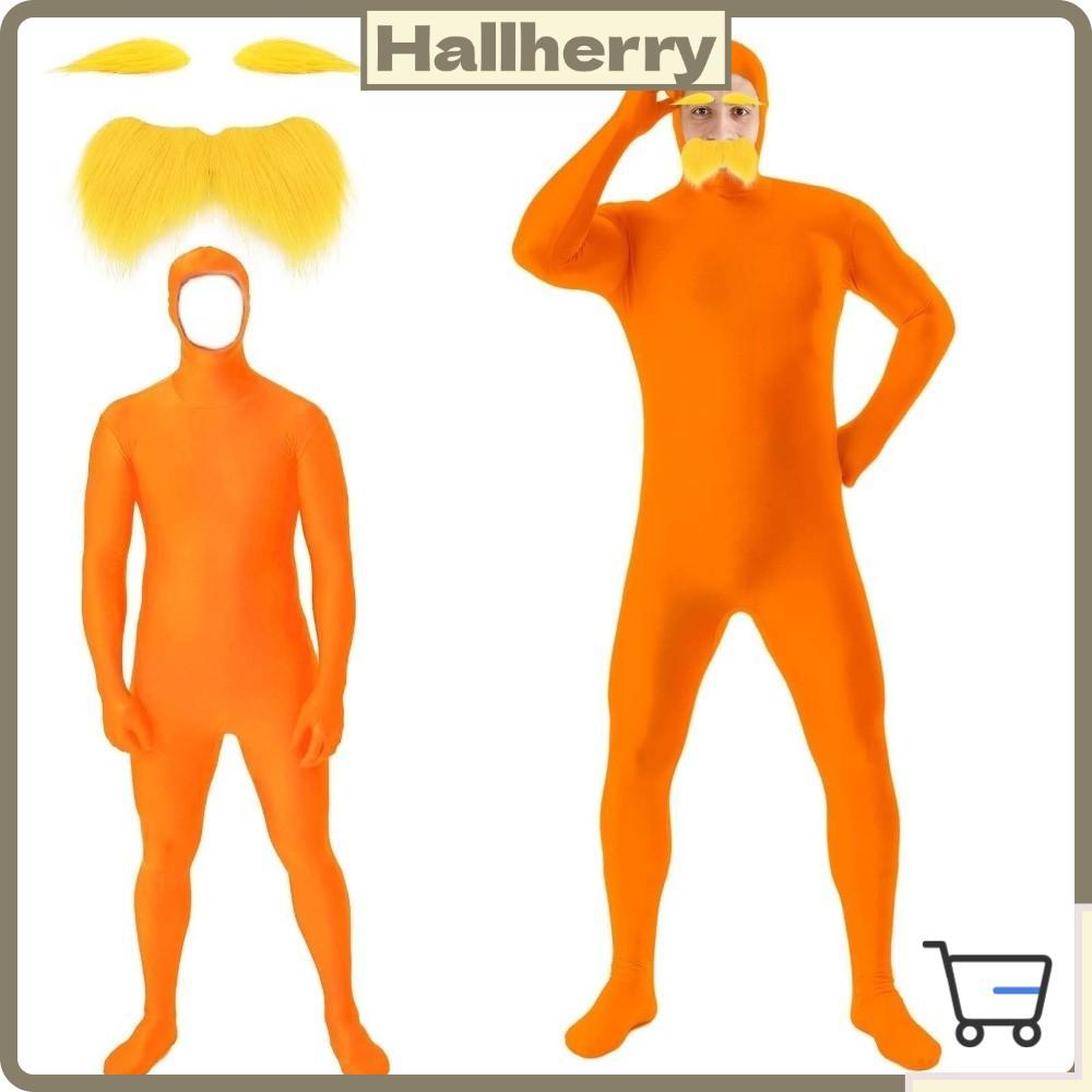 HLLYHERRY Fato Morph Invisível De Corpo Inteiro , Fantasia De Halloween De Cor Sólida De Elastano , Amarelo E Sobrancelh