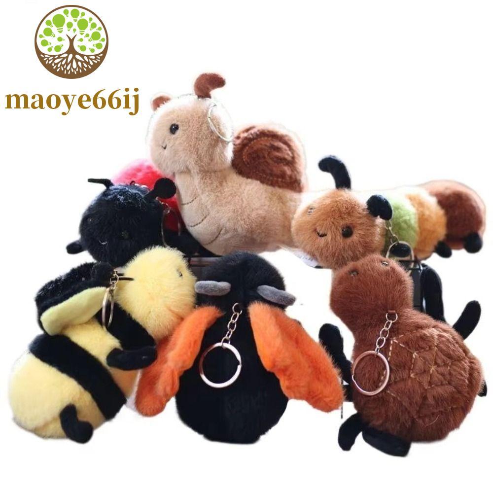 MAOYE66 Brinquedo De Pelúcia De Inseto , Chaveiro De Boneca De Aranha Pequena De Animal Abelha De Caracol Fofo De Desenh