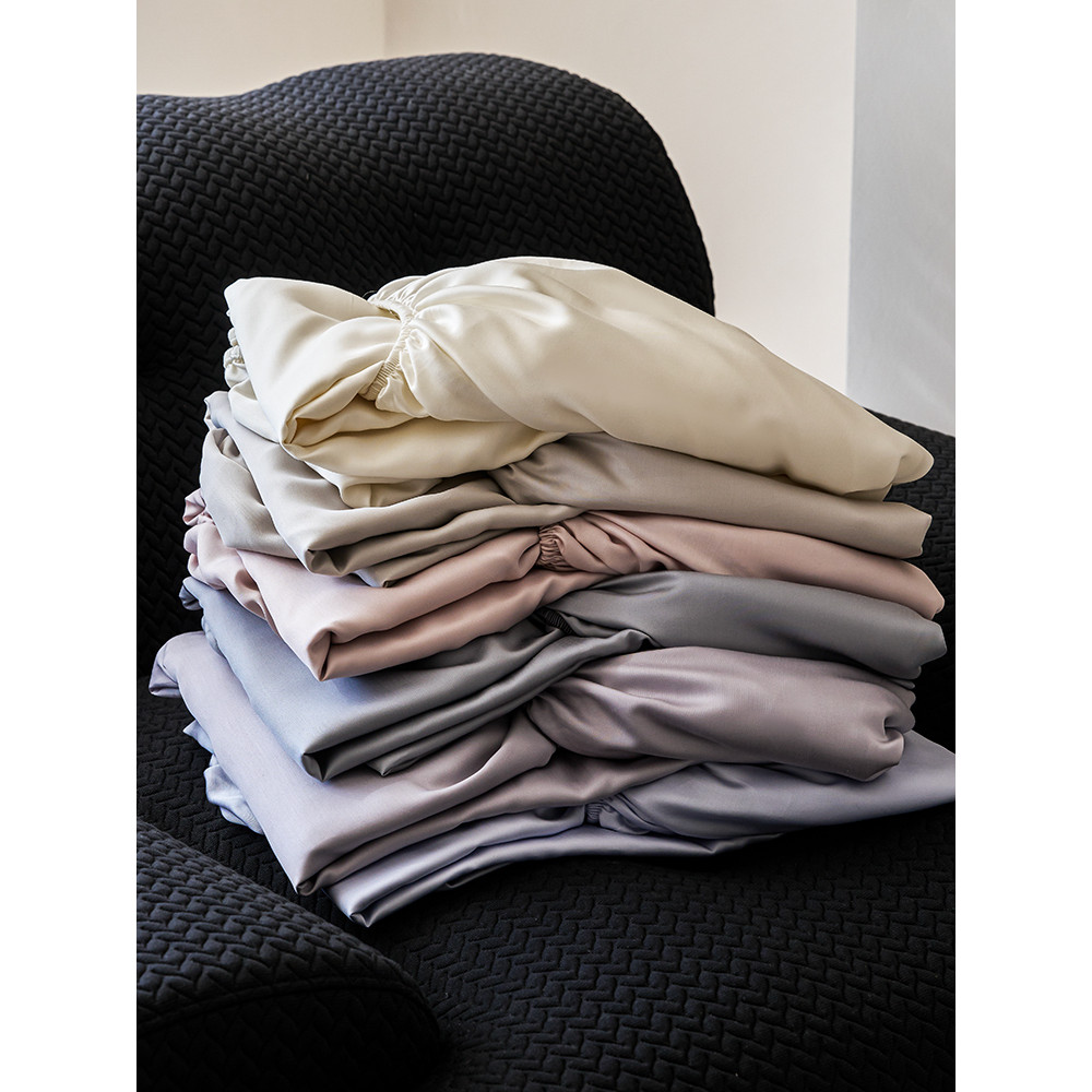 S100 Lenzing Tencel Lençol Produto Verão Fresco Sedoso Dupla Face Lyocell Lençol Capa de Cama Um Círculo Faixa de Borrac