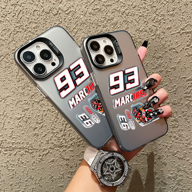 Capa MotoGP Marc Márquez Resistente e Antiderrapante, Adequado para IPhone XR 11 12 13 14 15 16 17 PRO MAX 10 PLUS