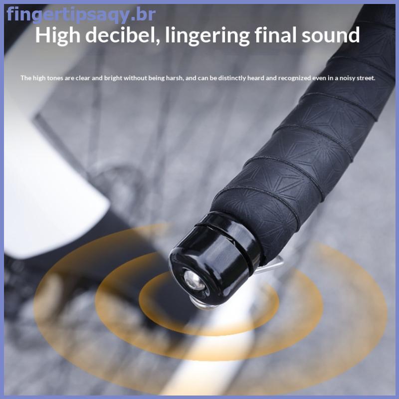 FINGE Sino De Bicicleta Curvo Guiador Plug Chifre À Prova Dwaterproof Água 80dB Alto Decibel Anel Alarme Acessórios Da E