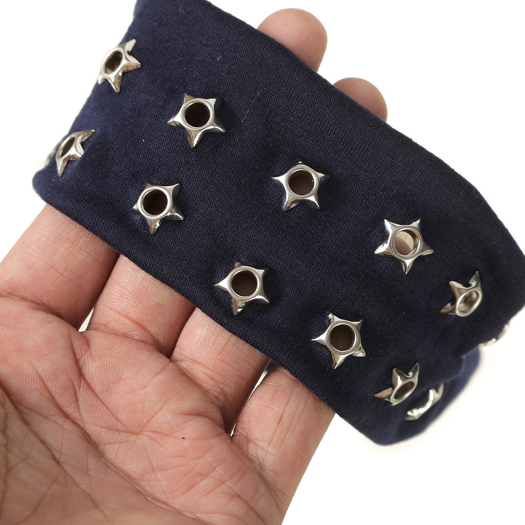 Estilo Punk bandana Retro leopardo impressão quente menina acessórios de cabelo High-End moda rebite acessórios bandana