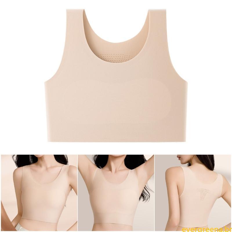 Peito Eve Para Transgênero FTM Fichário Tran Tomboy Tanque Bralette Invisível Rastros