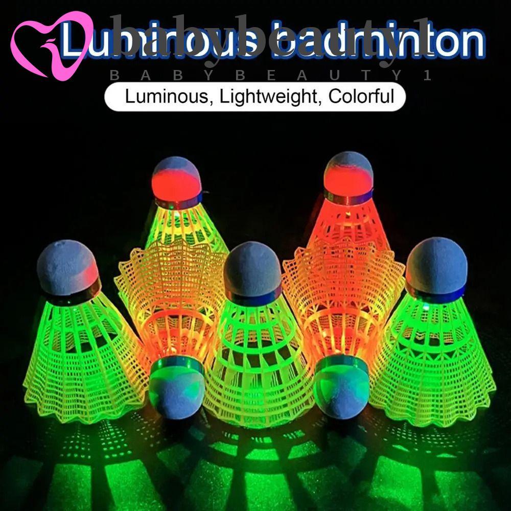 BABYBEAUTY1 LED Badminton , Bolas De Luminosas Brilhantes E Iluminadas , Petecas Leves De Nylon