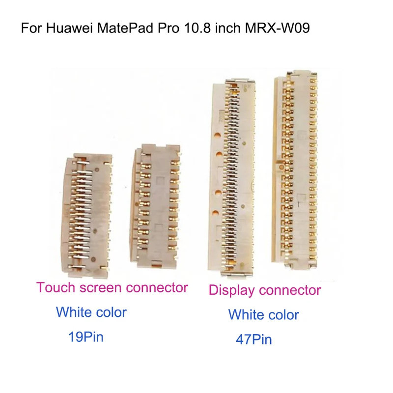 2 Peças Conector Flex FPC para Tela LCD Touch Screen para Huawei MatePad Pro 10.8 polegadas MRX-W09 Painel Touch LCD Plu
