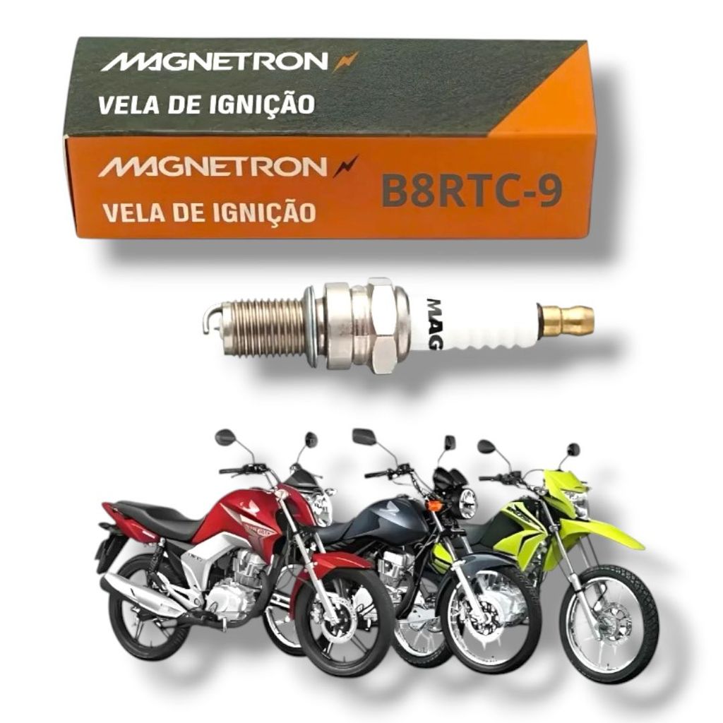 VELA DE IGNICAO TITAN 150-160/BIZ 125/TWISTER/CB-300 15.../FAN 125 09... - B8RTC-9