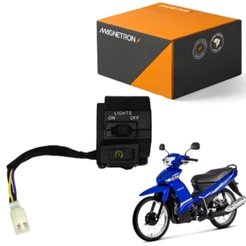 INTERRUPTOR DE PARTIDA BOTÃO DE START CHAVE DE PUNHO MAGNETRON YAMAHA CRYPTON T 105 E 1998 - 2004