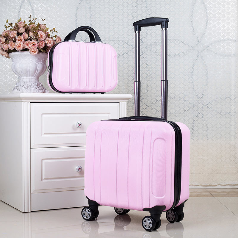 Leve pequena mala feminina bonito caixa de senha de viagem criança-mãe trole caso 60cm pequena mala 16 roda Universal Mi