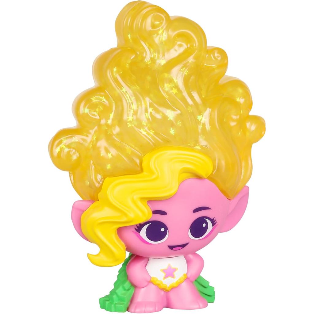 Magic Mixies DreamWorks Trolls Band Together Elástico Glitter Cheio Cabelo Viva Boneca Stretch Squeeze Para Ver Mover De