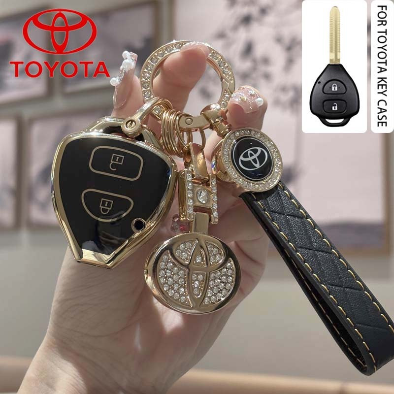 Capa para Chave de Carro Toyota Compatível com etios/corolla/hilux/rav4, Chaveiro de TPU 0841