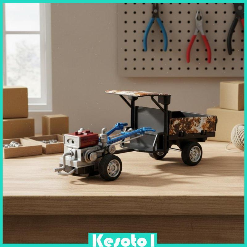 [Brkesoto1] Brinquedo De Trator Em Miniatura Para Veículo Agrícola Liga Fundida Com Peças Móveis Exibição De Colecionado