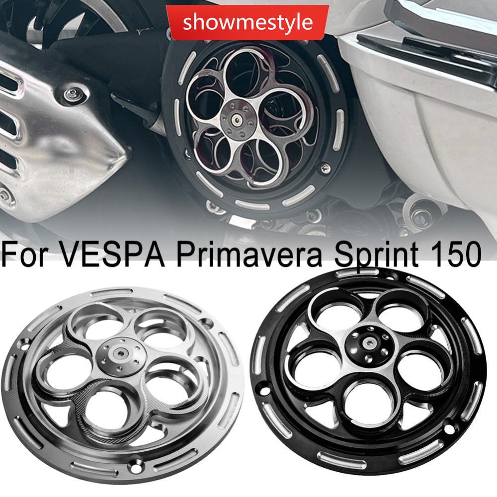 SMS Motocicleta CNC Alumínio Rotativo Ventilador Capa Para VESPA Primavera Sprint 150 De Refrigeração Cobertura Decorati