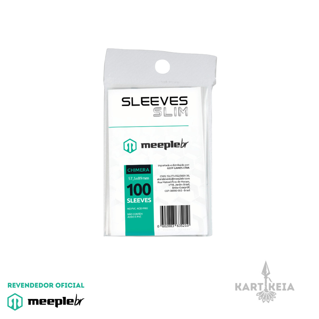 Sleeves SLIM CHIMERA (57,5x89mm) - MeepleBR