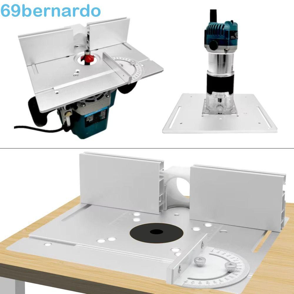 Placa De Inserção De Liga De Alumínio BERNARDO , Guia De Medidor De Esquadria , Mesa De Roteador De Cerca De Perfil
