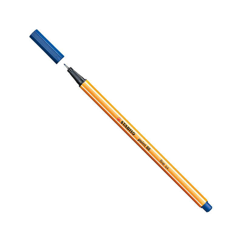 Caneta hidrográfica Fine Point 88/41- Azul Escuro Stabilo
