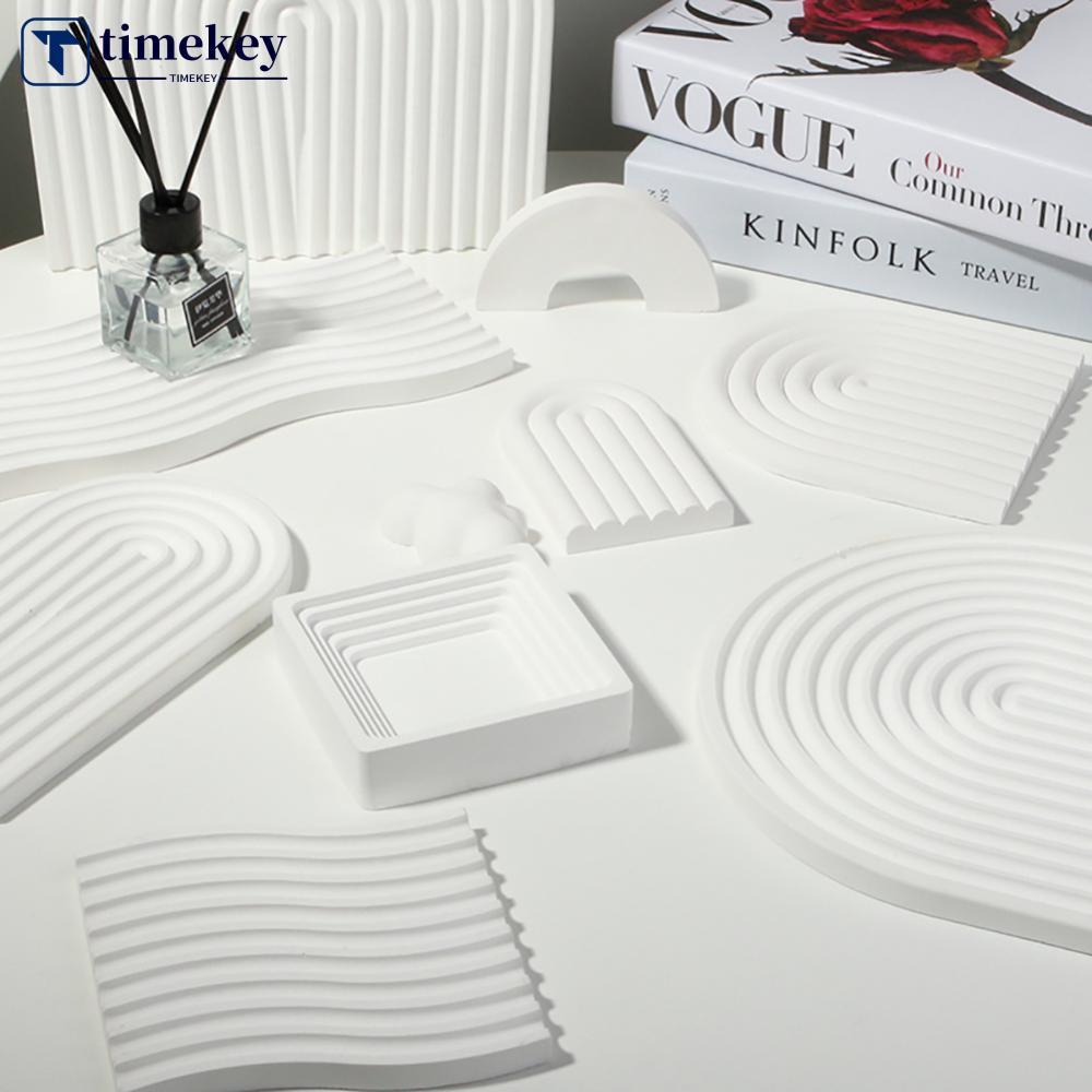 TIMEKEY INS Onda Ardósia Foto Adereços Fundo Ornamentos Pêndulo Jóias Cosméticos Bandeja De Armazenamento Decoração Foto