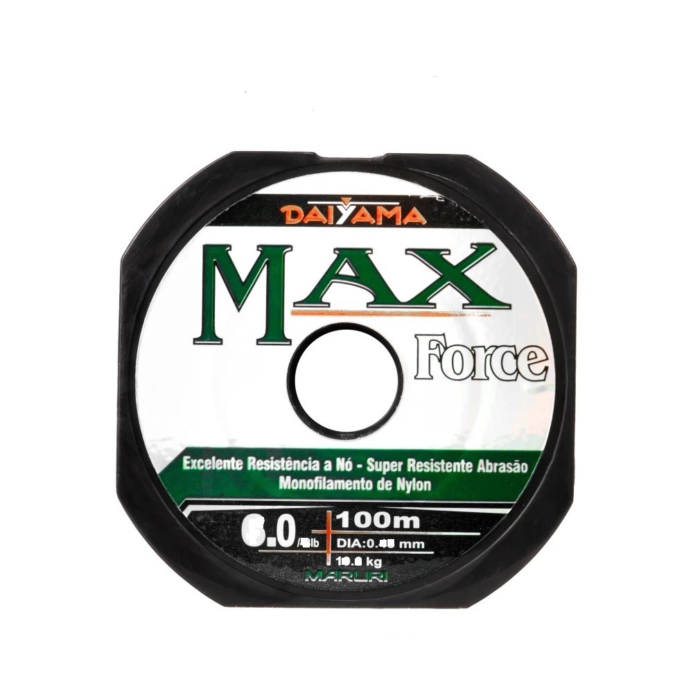 LINHA  MARURI MONOFILAMENTO DAIYAMA MAX FORCE - 41LB - 0,40MM - 100M