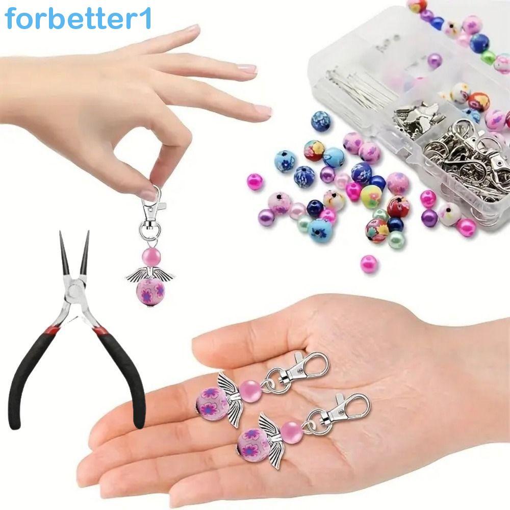 FORBETTER 30 Pçs/Set Anjo Encantos Chaveiro Conjunto , Criativos Frisados Pingente De Da Guarda , Colorido