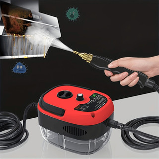 Limpador a vapor portátil, limpador a vapor de alta temperatura e alta pressão, com cabeça de escova, sem necessidade de